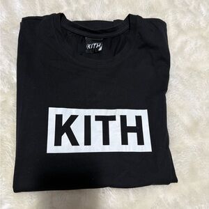 Kith Black Tee with White Logo
